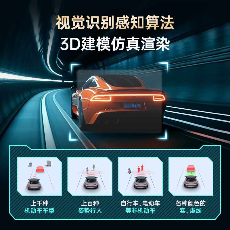 佑途新款防撞仪4K超高清车道偏离预警前后双摄停车监控行车记录仪