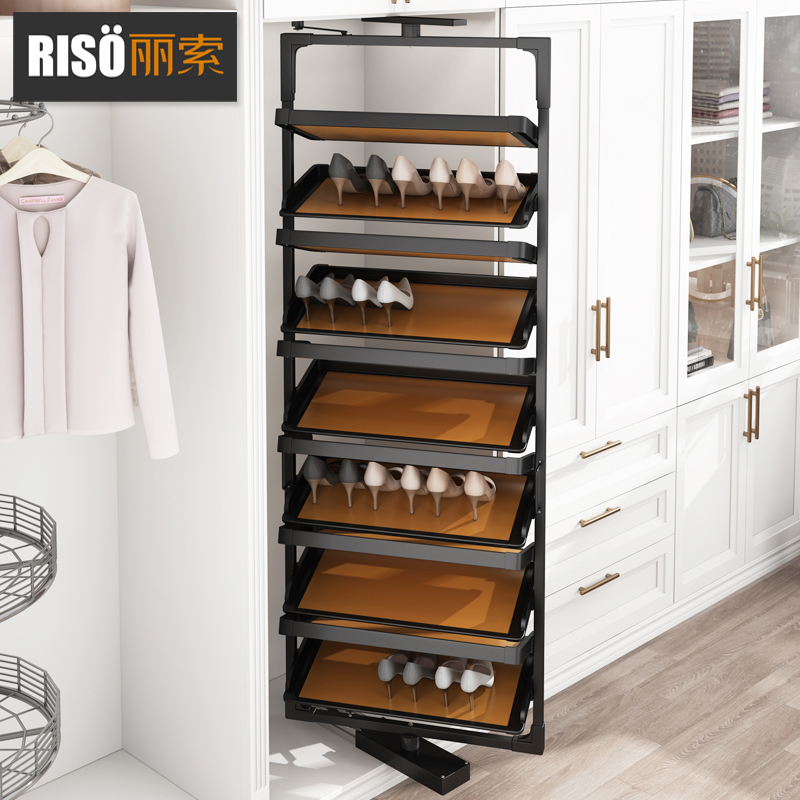 丽索柜内鞋架360度旋转错层收纳