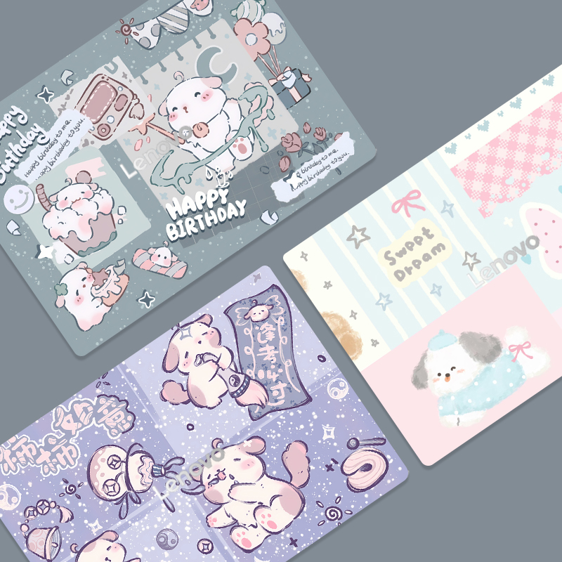 卡通可爱通电脑贴纸简约女生贴膜