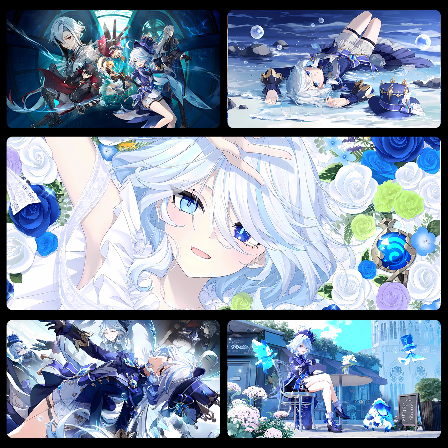 原神芙宁娜鼠标垫超大二次元