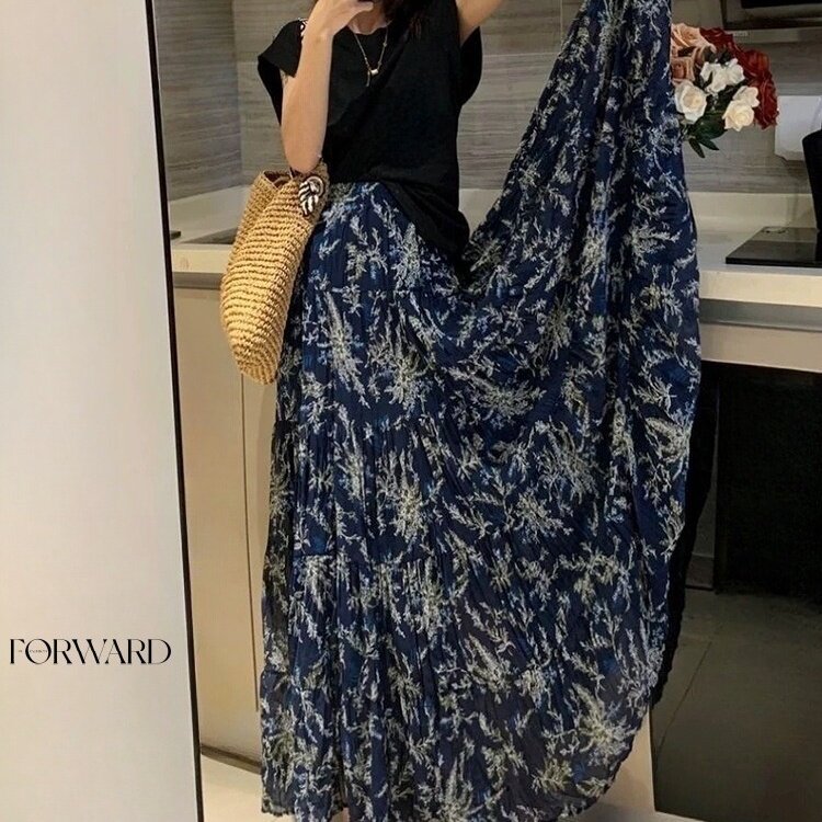 轻奢超大大裙摆~复古半身裙女多半身裙