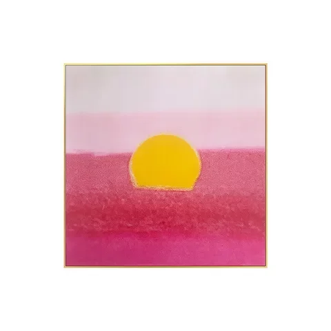插画安迪简约sun现代墙画小清新客餐厅日出装饰高端艺术沃霍尔