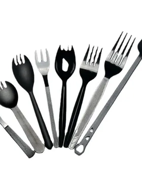 叉勺加厚黑色塑料西餐叉水果茶叉独立包装叉子一次性勺子点心叉