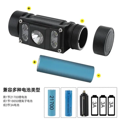 头灯头戴式露营远射USBTYPE-C户外工作灯21700电筒充电多功能徒步