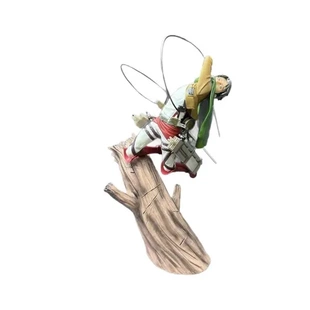 场景长大兵树干摆件兵长利威尔模型站姿战斗版造型手办树桩