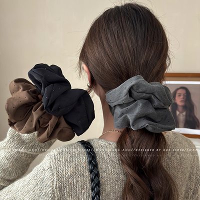 韩系大肠发圈波点钻慵懒风超大号