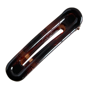 方形琥珀镂空发夹女边夹侧边一字夹2025夹子头饰发卡后脑勺鸭嘴夹