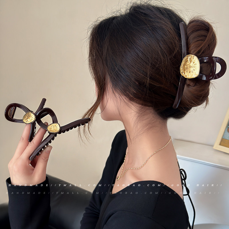 2025新款高级感后脑勺盘发鲨鱼夹超大号抓夹优雅发量多发夹女发饰,饰品/流行首饰/时尚饰品新,发饰,淘宝优惠券,粉丝福利购,淘宝优惠卷