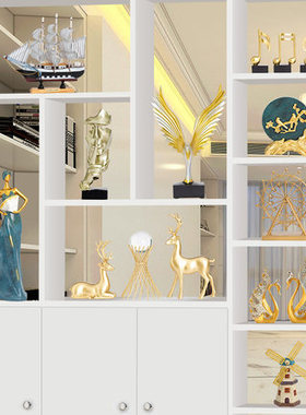 复古高档酒柜摆件家居客厅电视柜装饰品开业乔迁办公室送礼