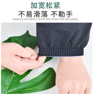 头劳保防脏皮革PU皮护袖 套防油成人女加长厨房袖 防水袖 套袖