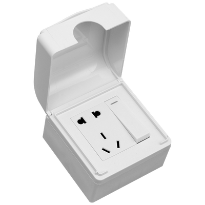 国际电工户外明装插座防水盒一体