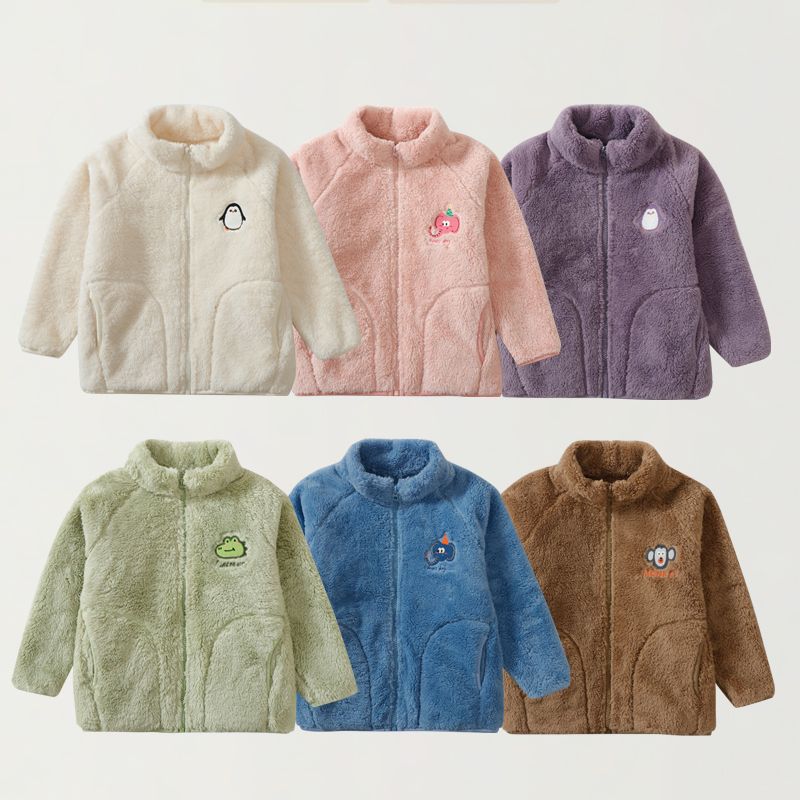 【CC家CC】51712儿童款舒棉绒刺绣外套