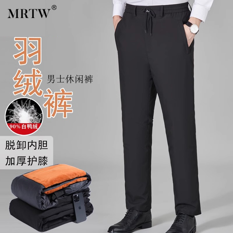 新款保暖加厚装外穿长裤羽绒裤