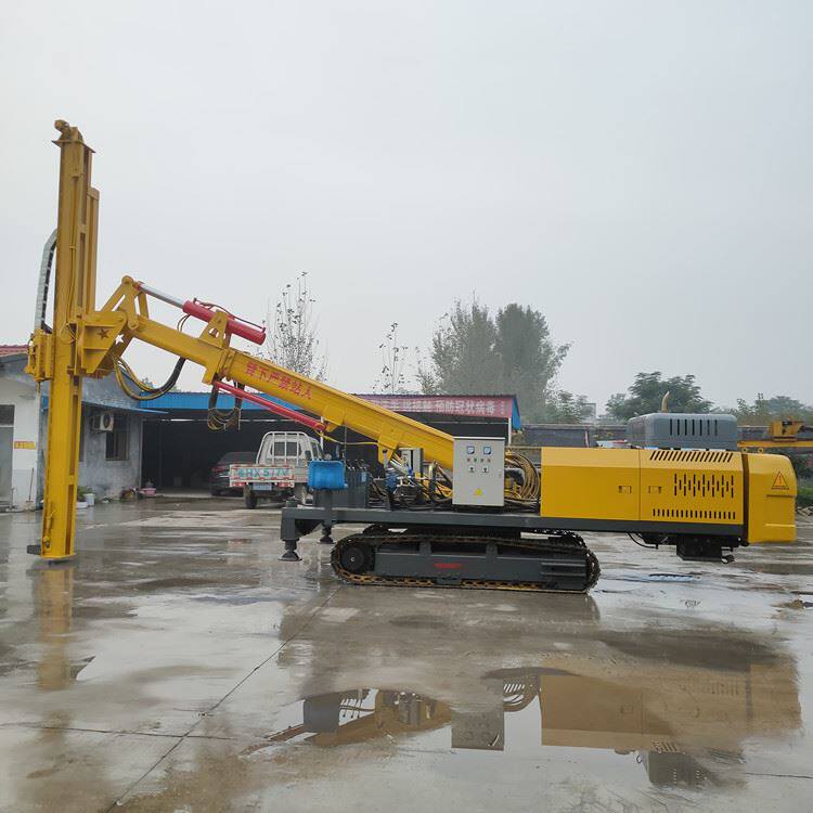 履带底盘行走隧道钻机 8米履带钻孔机 隧道加固锚索锚杆钻机