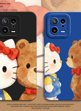 适用小米17promax手机壳15小熊kitty猫14pro情侣13卡通12可爱11红米k90k80k70E/k60k50k40s/k30/note10/turbo
