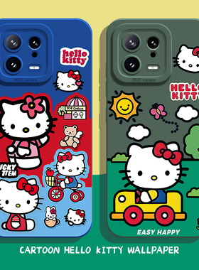 hello kitty手机壳适用小米15卡通kt凯蒂猫14ultra/13pro/12/11红米k80k70E/k60k50k40s/k90/note17/turbo4/3