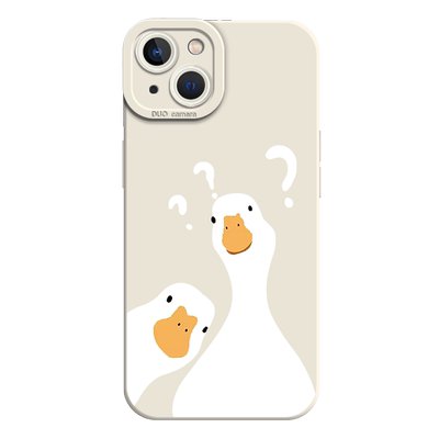 适用小米手机壳问号鸭