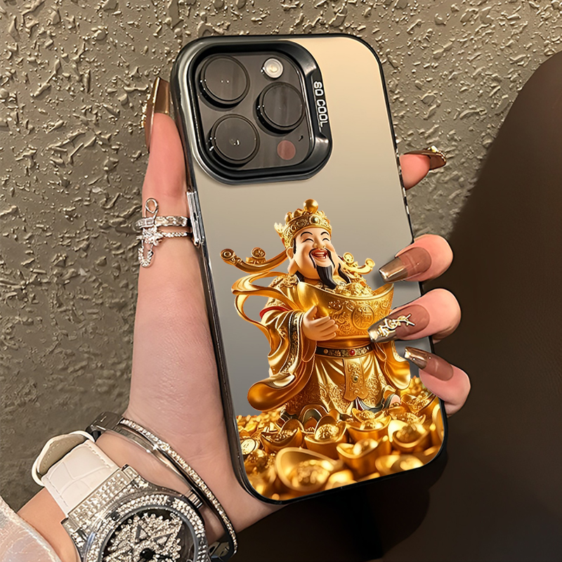 适用小米红米手机壳黄金财神爷