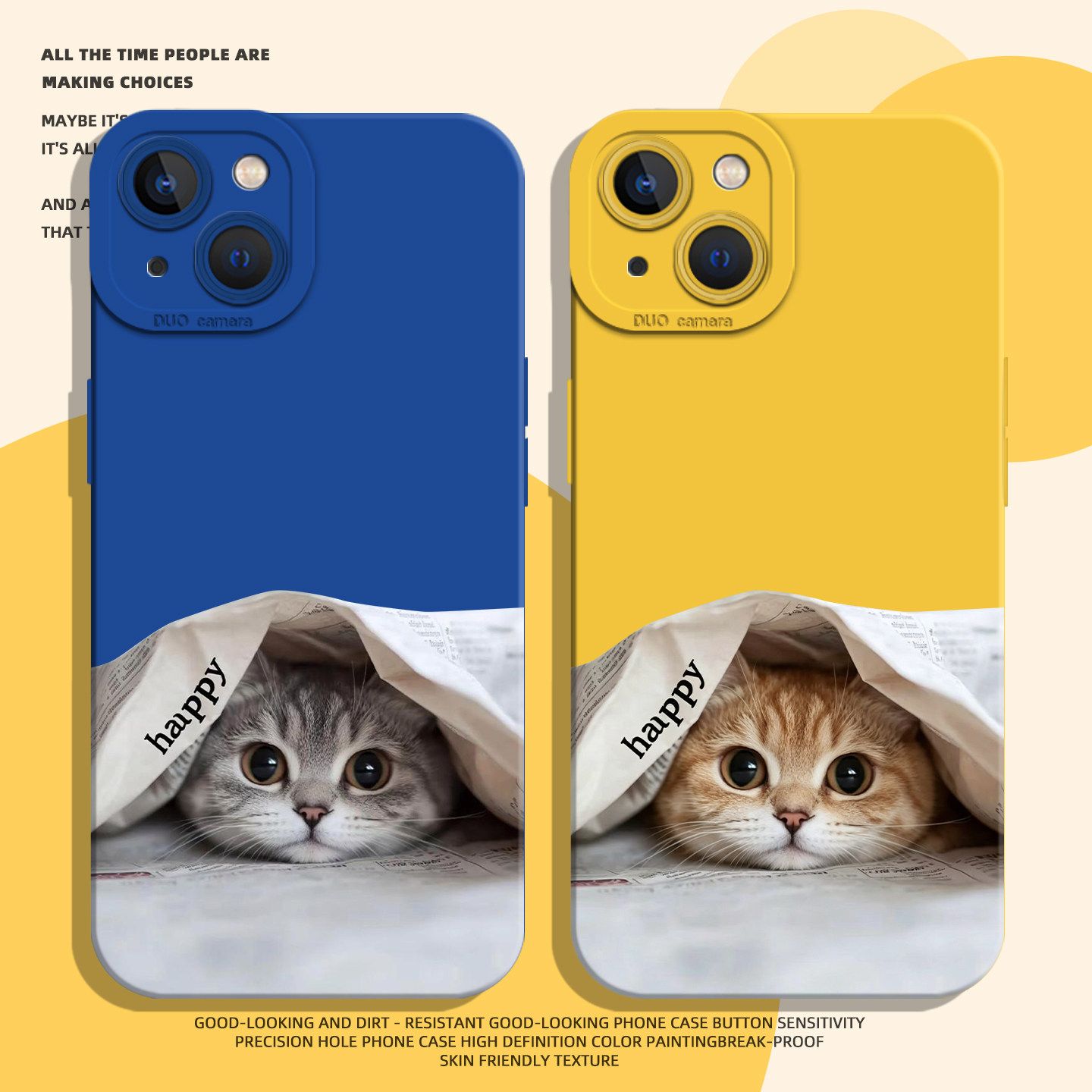 适用一加ace6手机壳iqoo15报纸躲猫猫1+13猫咪12pro小猫neo11可爱10情侣9新款8/7se/5男3女2/s/r/t/oppo/vivo