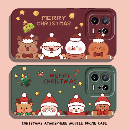 圣诞节手机壳适用小米15秋冬14ultra氛围感13pro冬季12冬天11红米k70E圣诞树k60至尊版k50/k40s/k90/note17/9