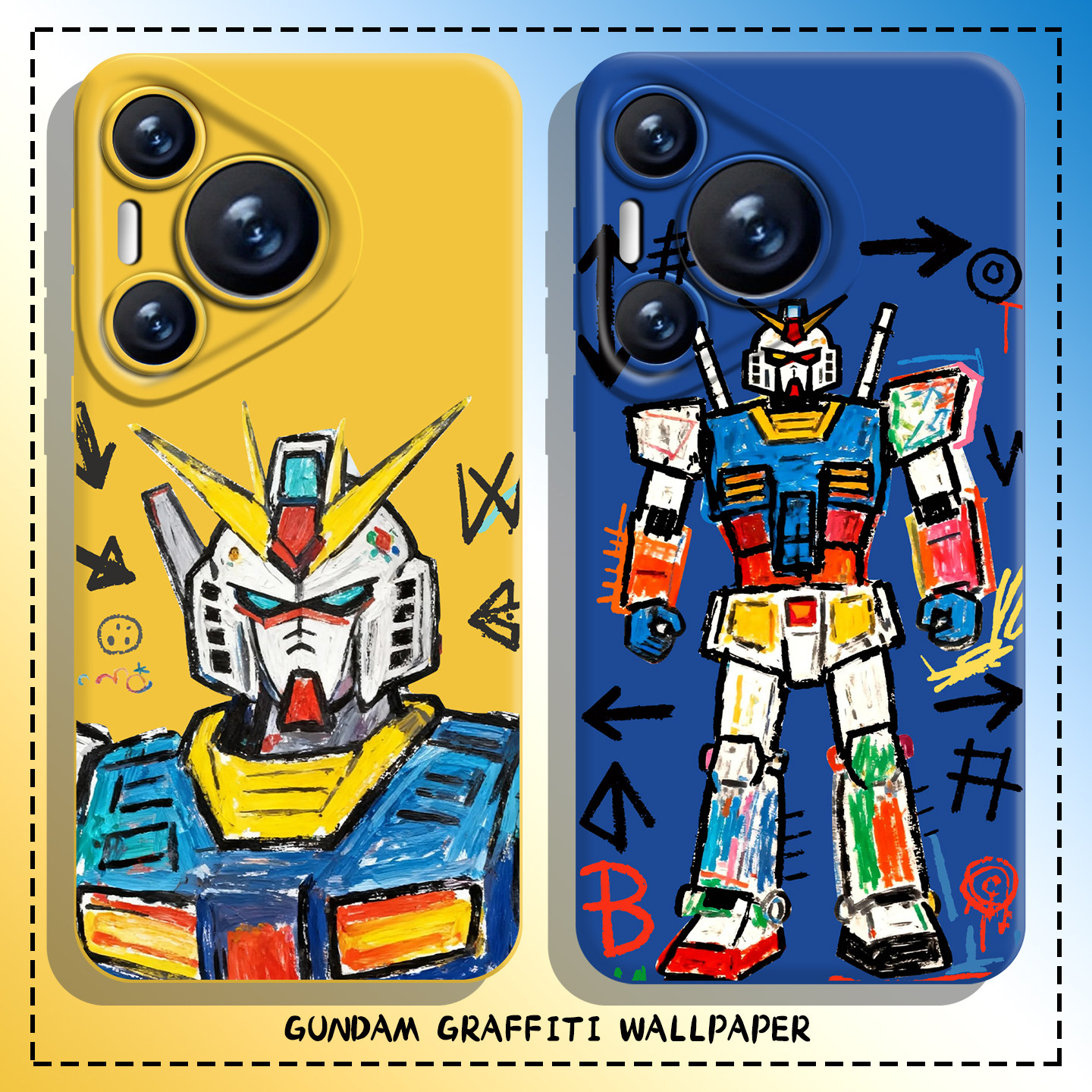 适用华为mate80promax手机壳pura70pro涂鸦no