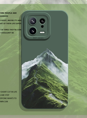 适用小米17promax手机壳15绿色山脉14pro风景13雪山12小众11红米k90k80k70k60k50k40s高级感note10新款turbo4