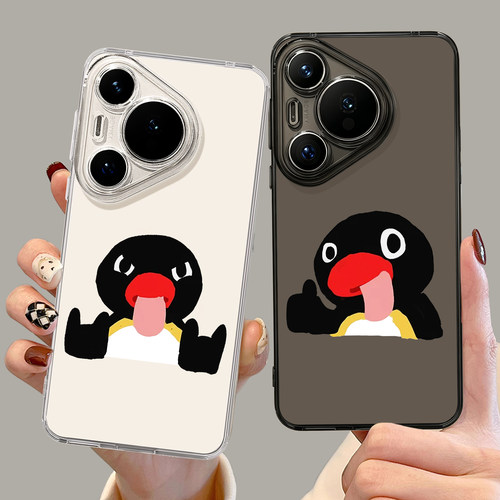 适用华为手机壳搞怪pingu