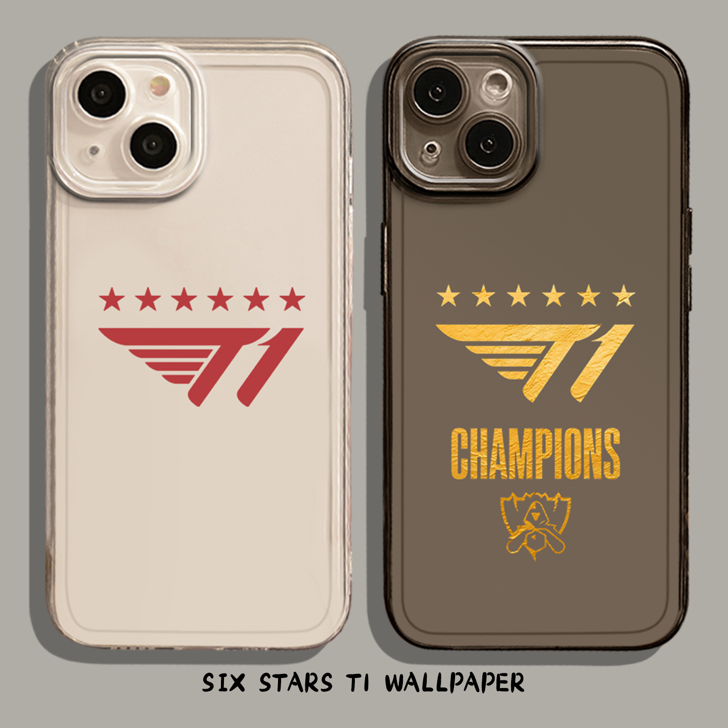 六星T1手机壳六冠王faker