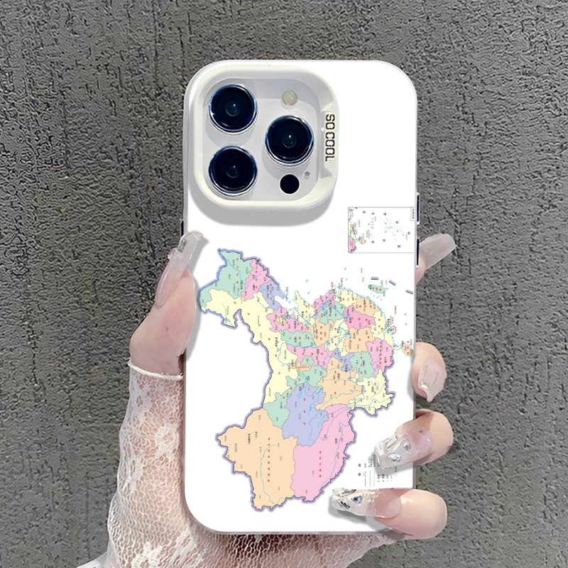 适用华为手机壳中国地图