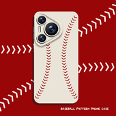 nova13小众mate60pro高级感p50简约40创意30硅胶12 棒球纹手机壳适用华为pura70新款 9荣耀300男200 100