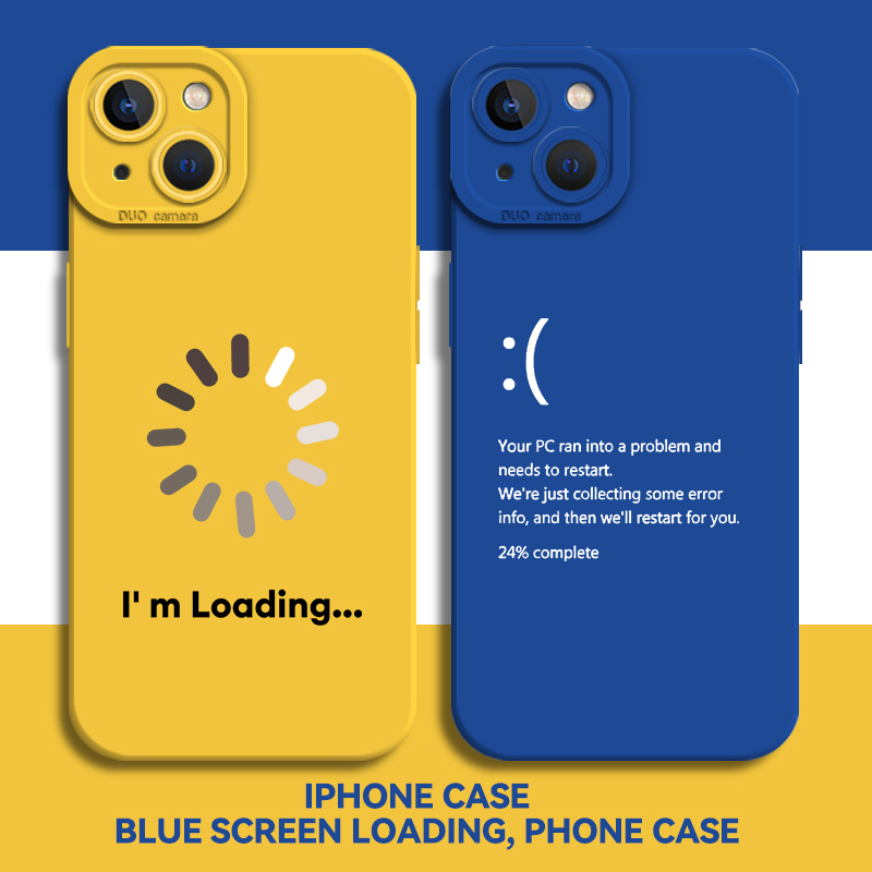 适用oppo手机壳打工人蓝屏