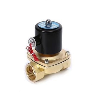 12V 全铜常闭电磁控制电阀 DC24V 水阀 2分3分4分1寸2 气阀AC220V