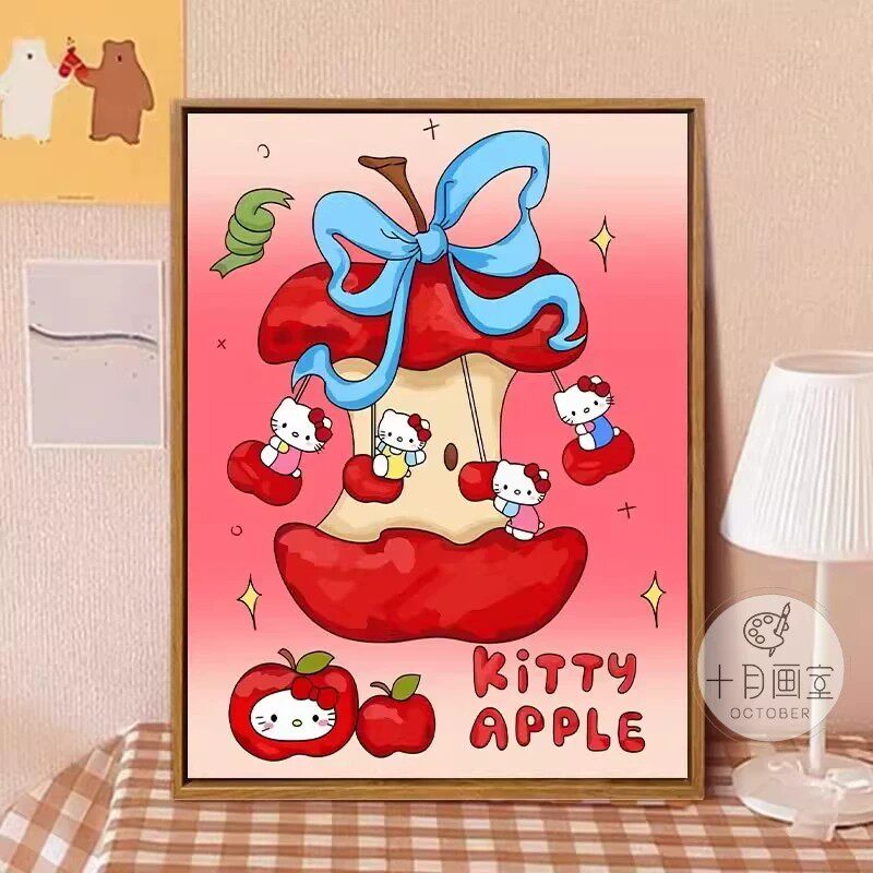 向钱冲HelloKitty卡通现代装饰画