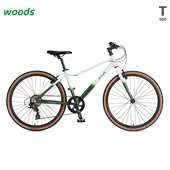 Woods小森林自行车T100城市通勤变速自行车覆古公路车26寸700C