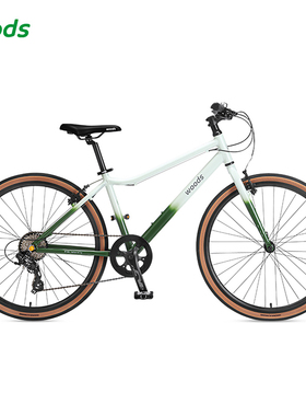 Woods小森林自行车T100城市通勤变速自行车覆古公路车26寸700C