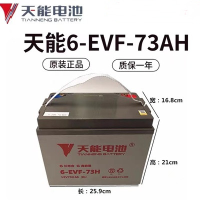 天能新能源电瓶电动汽车洗地机铅酸电池60v100ah6v200ah12v120安