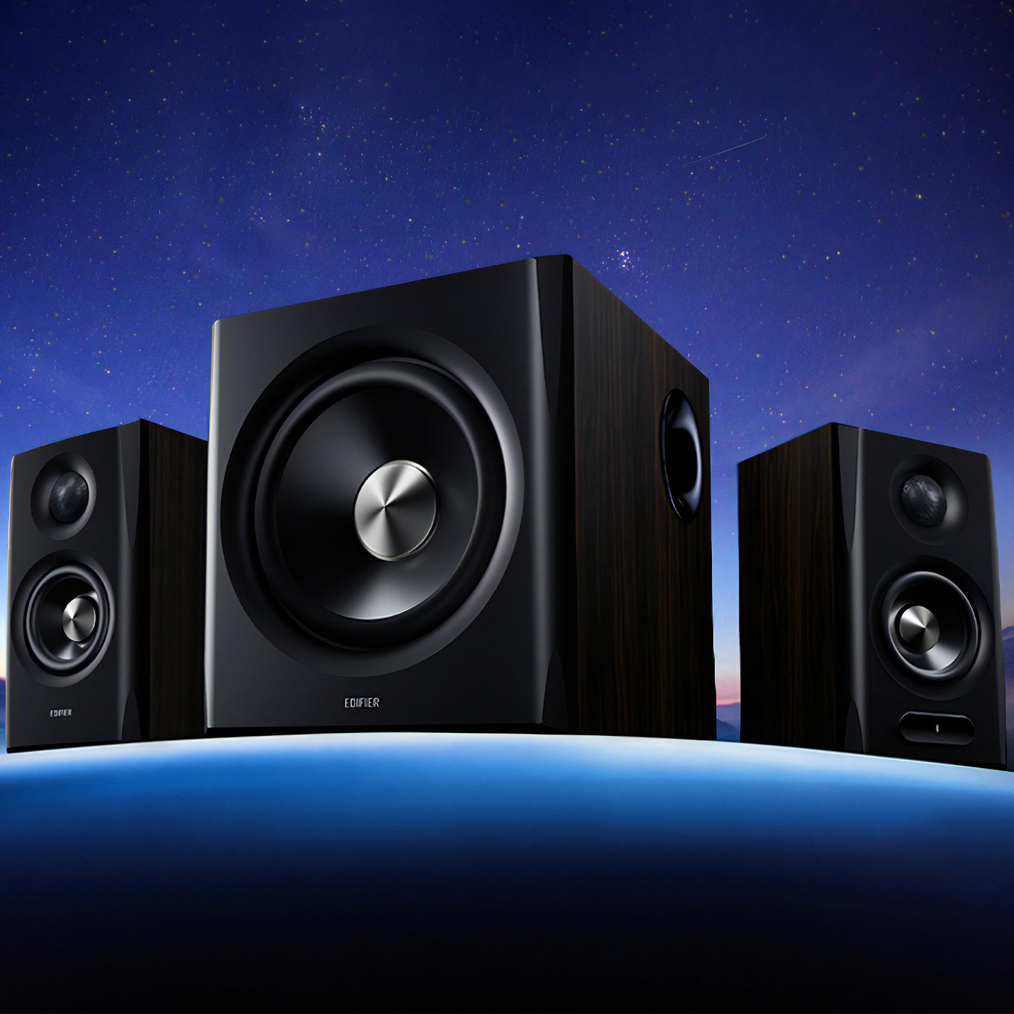 漫步者S201MKII电脑音响台式无线蓝牙家用客厅电视音箱木质大音量