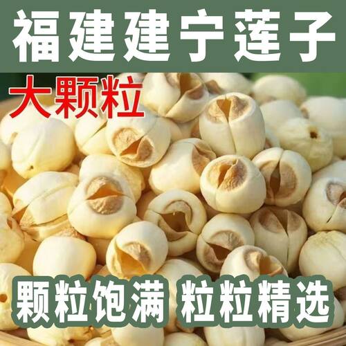 正宗福建建宁白莲子干货500g去芯