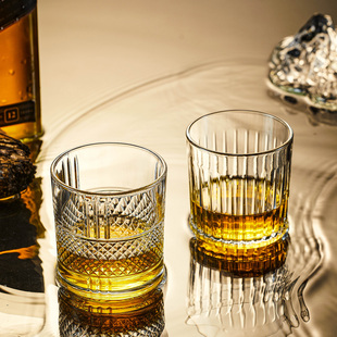 水晶洋酒杯套装 轻奢高档威士忌酒杯家用高端喝酒杯子啤酒杯高级感