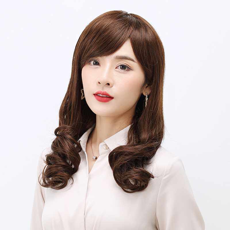 新款假发女长发全头套式长卷发发型大波浪逼真自然中长发妈妈时尚