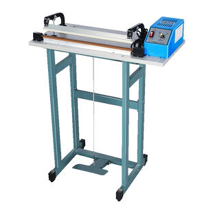 硕达 脚踏封口机商用塑料薄膜脚踩封切机铝箔袋口罩无纺布收缩膜PE膜pof膜热封通过式切膜机切边包装袋切割机