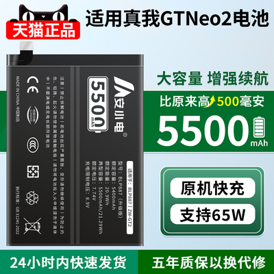 适用真我gtneo2电池超大高容量
