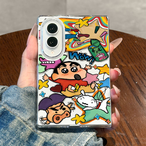 适用三星zfold8小白蜡笔小新外壳