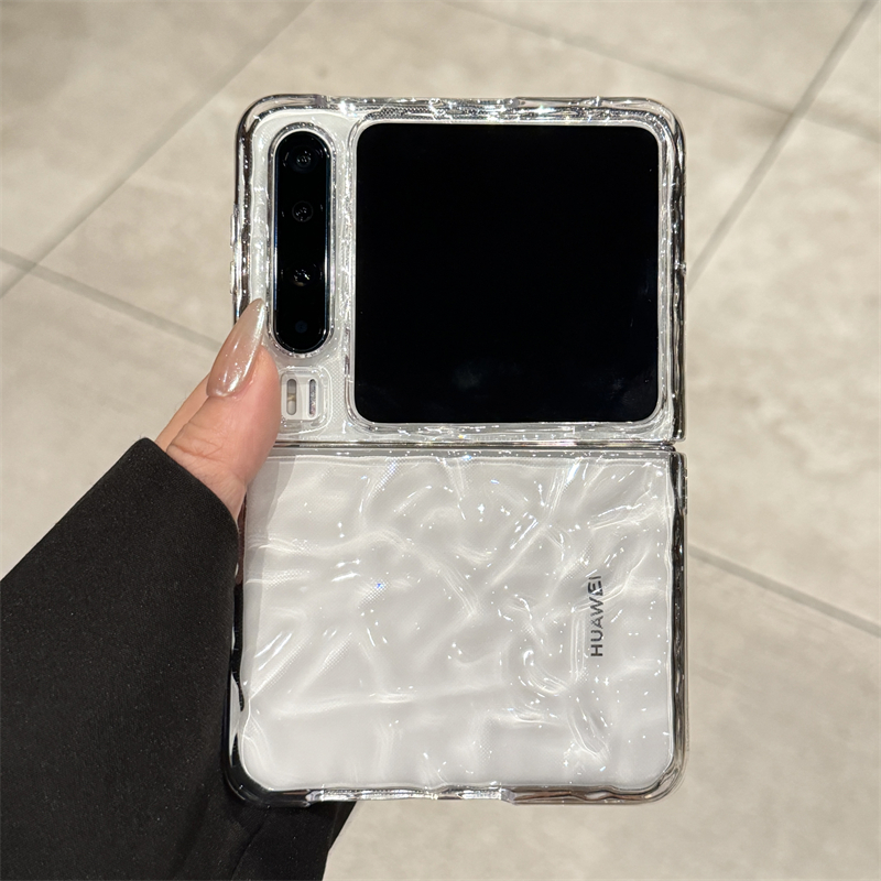 适用华为purax超薄透明水波纹