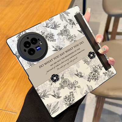 vivoxfold3pro花朵线条手机壳