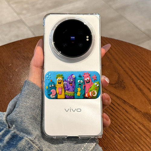 适用VIVOxfold6涂鸦小怪兽保护套