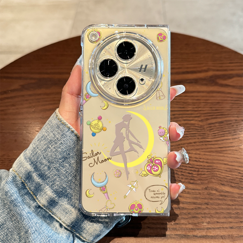 oppofindn3美少女战士透明手机壳