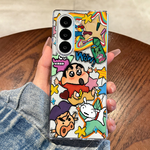 适用三星zfold7蜡笔小新手机壳