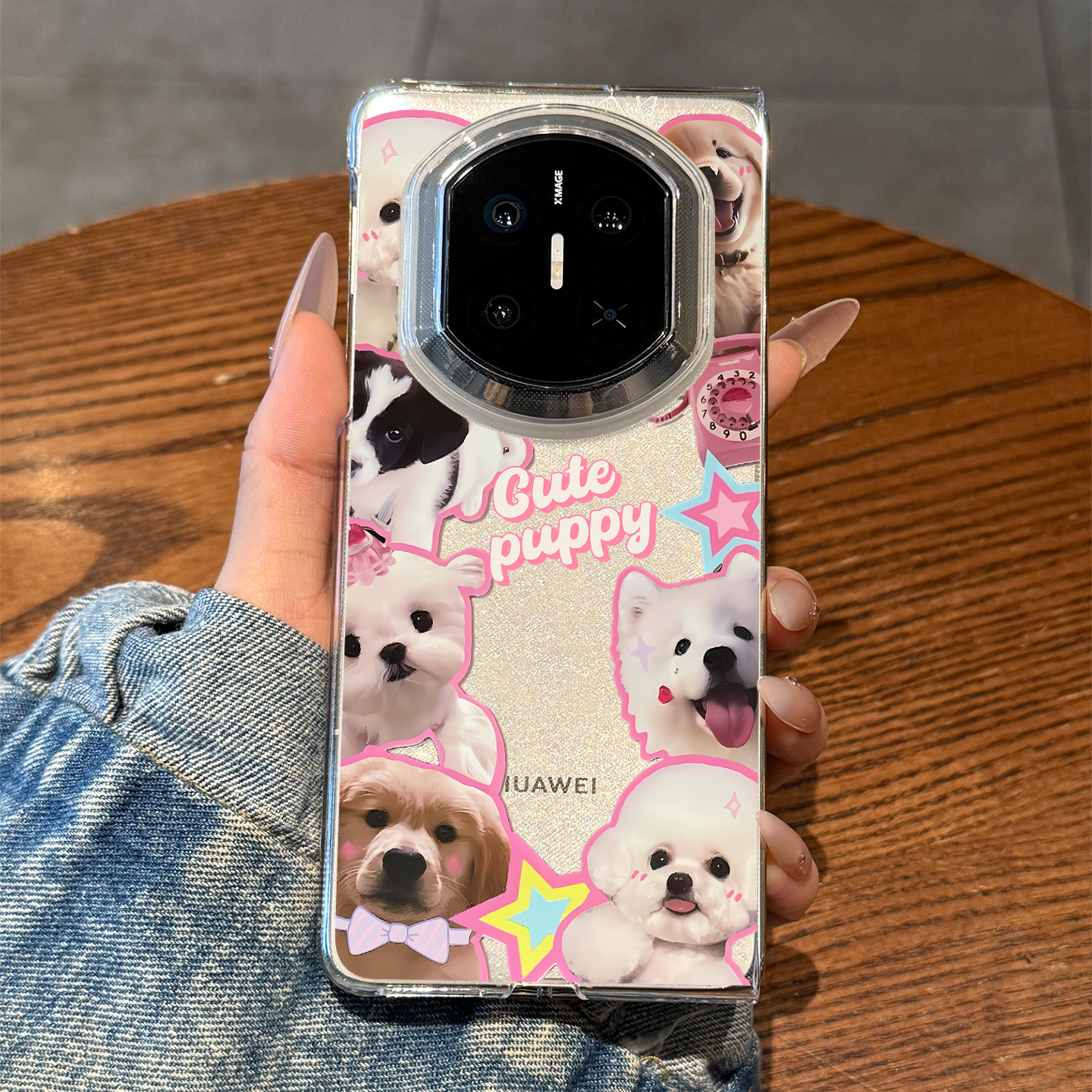 适用华为matex7可爱狗狗们手机壳