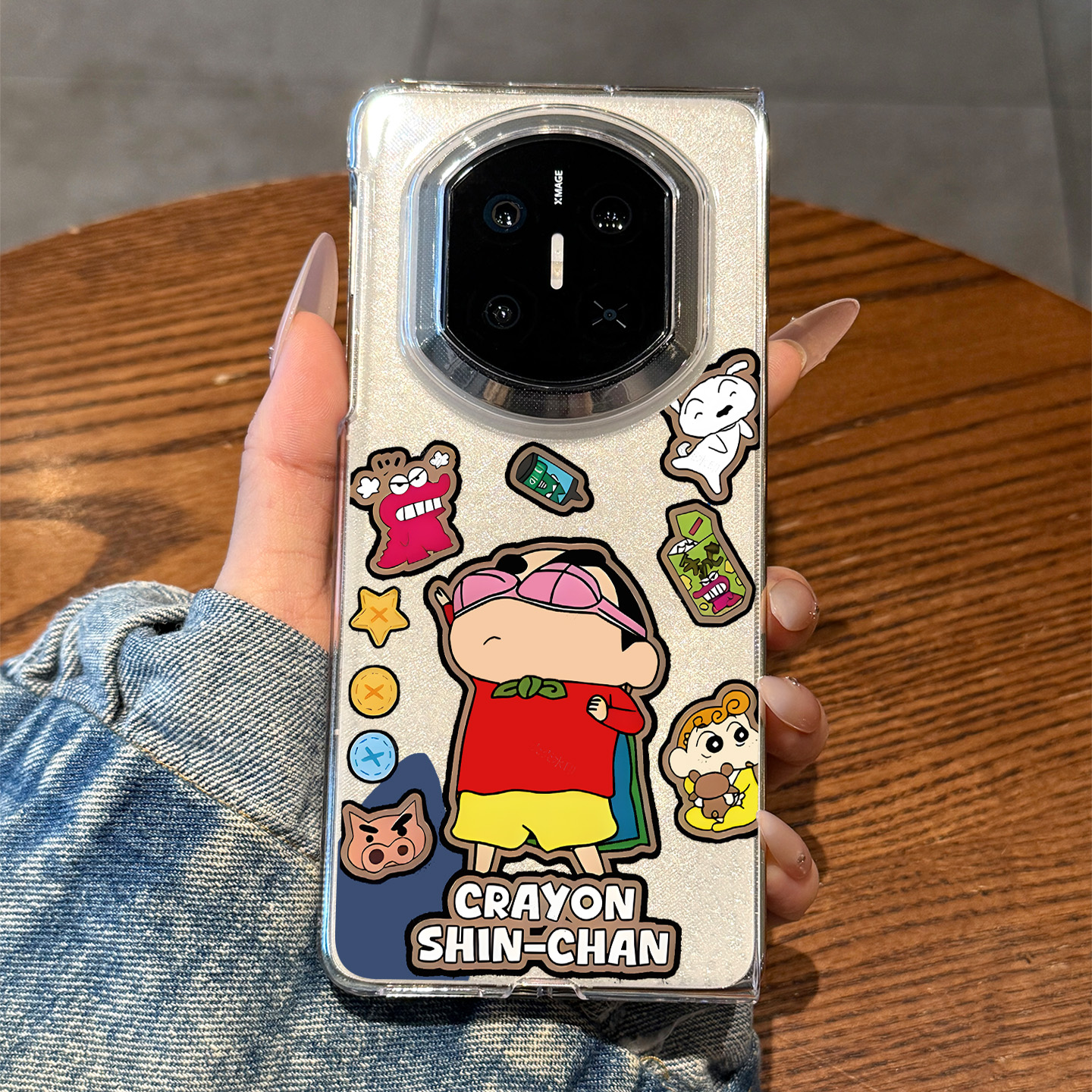 适用于华为折叠屏手机壳恶搞小新